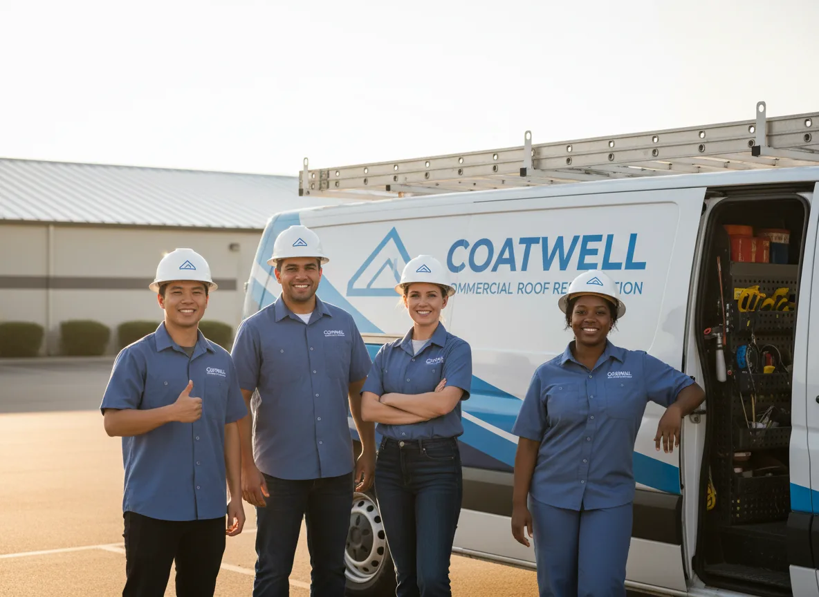 Commercial roof coating company in Shirland, IL
